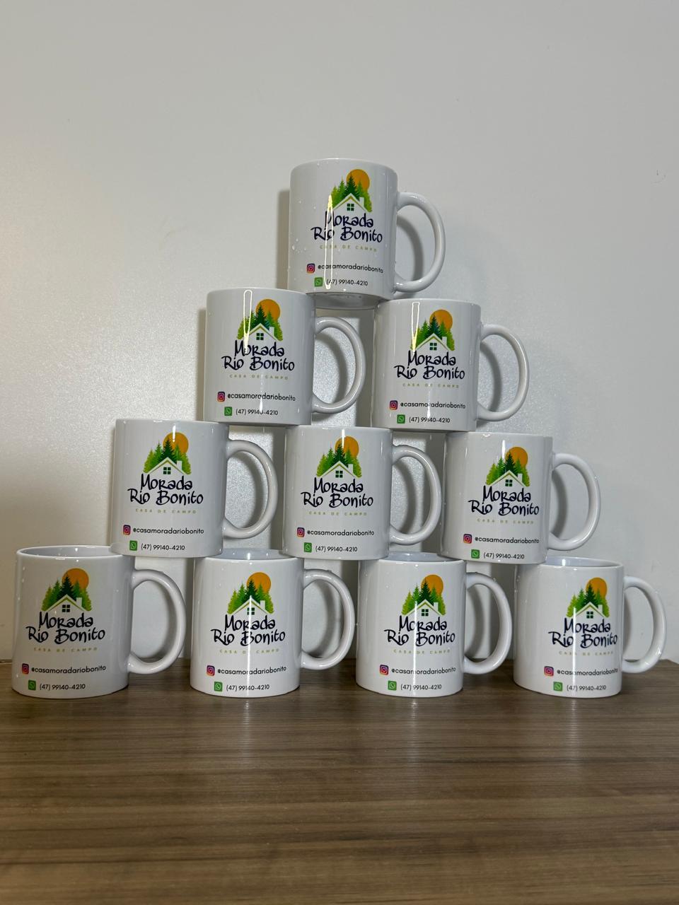 Canecas personalizadas — Alça colorida